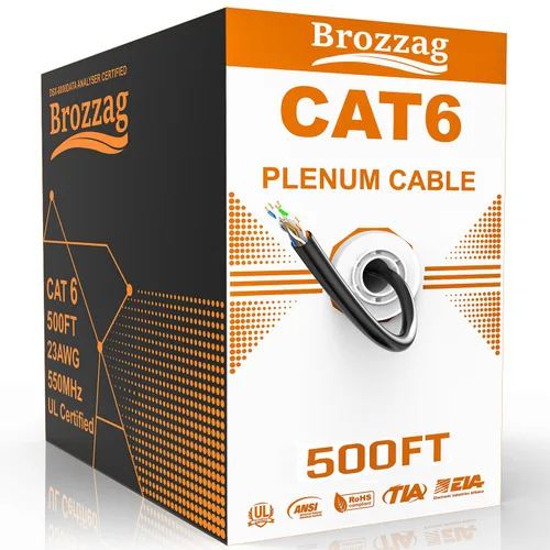 Vista 11 de Cable Ethernet de 10 pies para Cat6/Cat5E, 40 Gbps compatible con Cat8/Cat7, cable de red 24AWG para interiores y exteriores, entierro directo