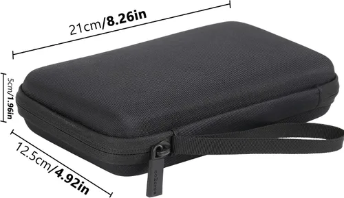 Vista 5 de co2CREA Funda rígida de repuesto para VTech KidiBuzz 3 / KidiBuzz G2 para niños Electrónica Smart Device KidiConnect (funda negra + interior gris)