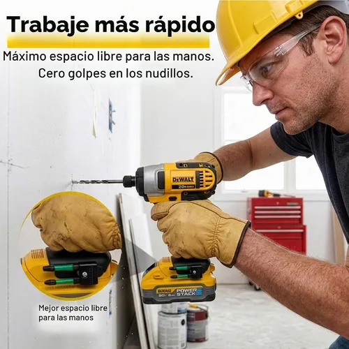Vista 5 de Soporte magnético para brocas DEWALT 20V, Galactic Gadgets (negro)