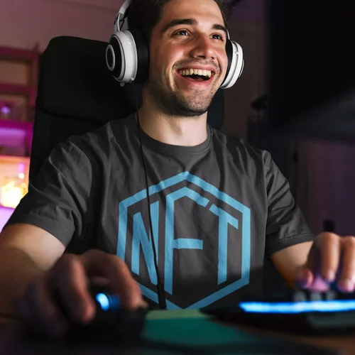 Vista 6 de Official NFT Logo T-Shirt - Non-Fungible Token