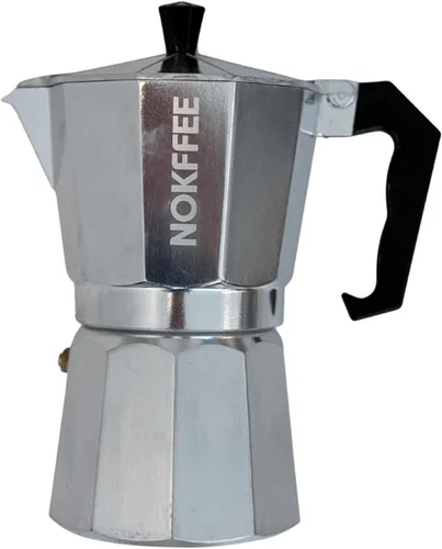 Vista 10 de Cafetera de café expreso, cafetera cubana para estufa, 6 tazas (negro)