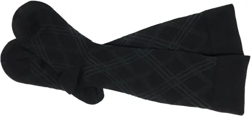 Vista 5 de Touch Calcetines de vestir para hombre, compresión graduada, ropa casual de negocios, hasta la rodilla, recuperación de apoyo muscular, negro