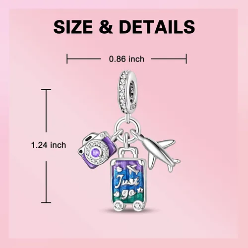 Vista 6 de Abalorios de plata de ley 925 con letras de la A ~ Z, para pulseras, collares, Día de San Valentín, Día de la Madre, joyería regalos para mujeres