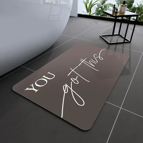Vista 62 de Tapetes de baño antideslizantes de secado rápido, tapetes de baño de goma súper absorbentes para debajo de la puerta, tapetes de baño para baño, Azul