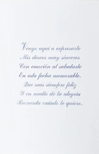 Vista 2 de Madrina Feliz Cumpleanos - Happy Birthday Godmother Greeting Card en español español