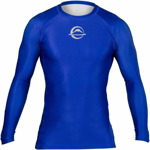 Vista 4 de FUJI Baseline Ranked Long Sleeve Jiu Jitsu Rashguard, BJJ Rashguard for Men and Women Negro