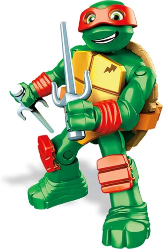 Vista 5 de Mega Bloks Teenange Mutant Ninja Turtles Raph Balancín Stunt Building Playset