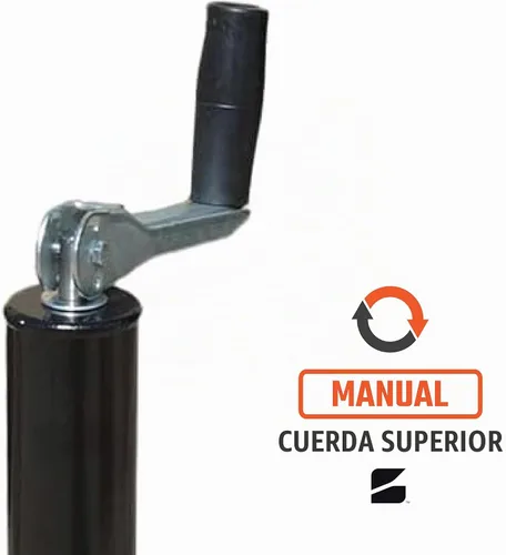 Vista 2 de Bastion Distribution Gato de Remolque A-Frame Top-Wind Capacidad de 5000 lb Gato de Manivela Manual de Servicio Pesado para RV, Cámper, Remolque