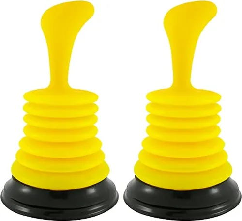 Vista 6 de Meadow Lane Pequeño émbolo de fregadero de 7 pulgadas, mini removedor de obstrucciones para desagües de fregadero de cocina y baño, ergonómico a