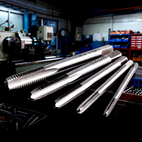 Vista 7 de ATOPLEE 5 unids HSS 6542 Tornillo de la máquina Métrico Rosca Taps Set M3 M4 M5 M6 M8