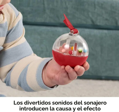 Vista 5 de Fisher-Price Baby Toys Mini Me Moments - Juego de pesca con carrete de 4 piezas, actividades sensoriales para el desarrollo del recién nacido a