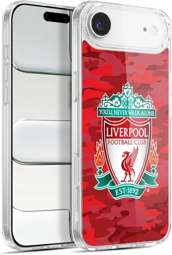 Vista 75 de Head Case Designs Funda de gel con licencia oficial del Liverpool Football Club Away Colourways Crest Camou [protección de grado militar] compatible