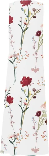 Vista 6 de XSSFCC Womens Summer Clothes Boho 2023 Casual Sleeveless Cotton Linen Button Front Summer Dress for Holiday with Pokets