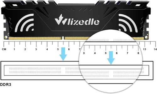 Vista 5 de DDR3 RAM 4GB 1333MHz CL9 UDIMM, módulo de memoria para PC de escritorio PC3-10600 de 240 pines 1.5V 2Rx8 de doble rango sin búfer ECC