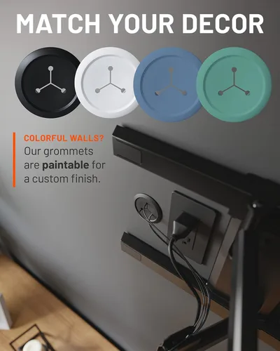 Vista 6 de ECHOGEAR Ocultadores de Cables de Pared para Gestión de Cables - Mini Ocultador de Cable de 2.25" Oculta 3 Cables de Bajo Voltaje Detrás de la Pared