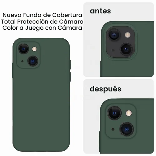 Vista 3 de FireNova - Funda diseñada para iPhone 13, 6.1 pulgadas, color verde alpino