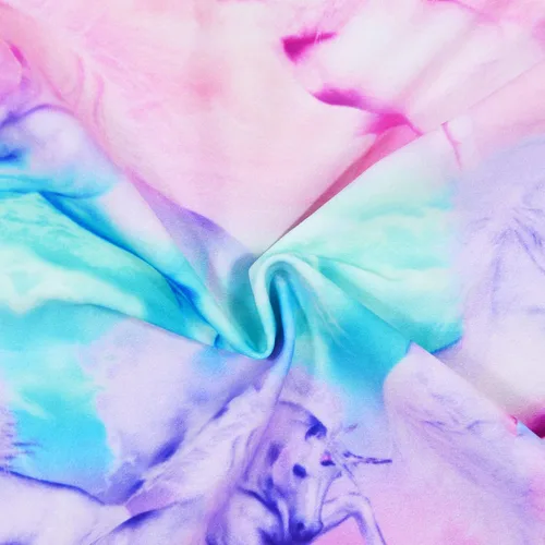 Vista 5 de Traje de baño tankini para niñas, traje de baño de dos piezas UPF 50+ lindo traje de baño tankini de unicornio para niños y niñas de 5 a 12 años