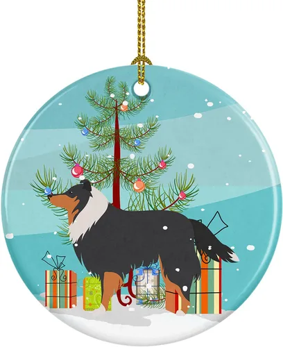 Vista 40 de Caroline's Treasures Cavalier King Charles Spaniel - Adorno de cerámica para árbol de Navidad, decoración colgante para el hogar, Navidad, fiestas