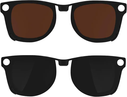 Vista 14 de HIBLOKS 2 clips polarizados para Ray-Ban Meta Wayfarer