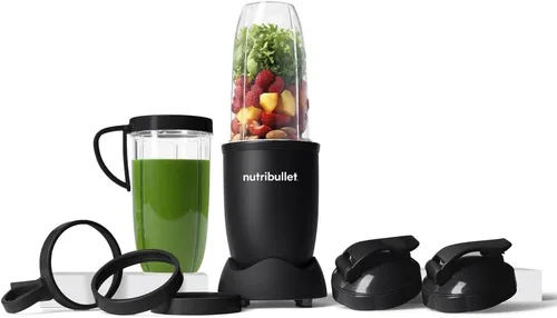 Vista 2 de NutriBullet Edición Especial NutriBullet Pro 900 - Licuadora de 900 vatios (Negro Mate)