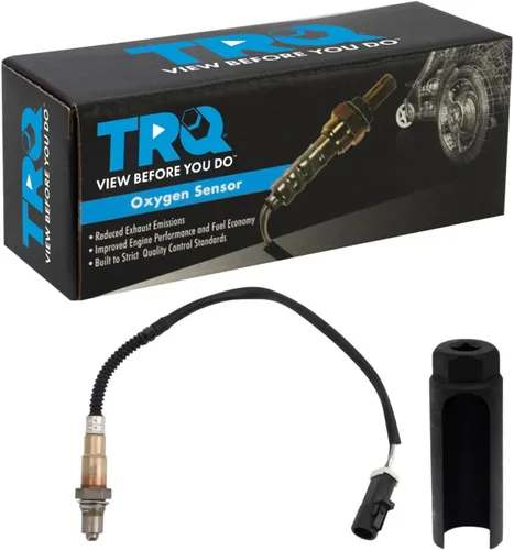 Vista 128 de TRQ Sensor de Oxígeno O2 de 4 Hilos de Banda Estrecha Compatible con VW Atlas 2.0L 2018-21, VW GTI 2.0L 2016-18, Audi A3 Quattro 2.0L 2015-18, VW