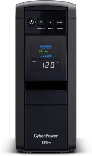 Vista 9 de CyberPower CP1500PFCRM2U Sistema UPS Sinewave PFC con respaldo de batería y protector contra sobretensiones, 1500VA/1000W, 8 tomas de corriente
