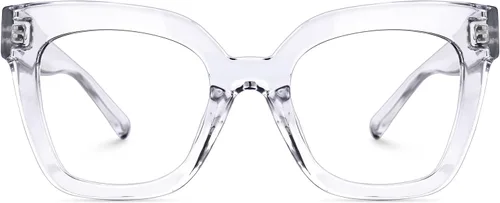 Vista 59 de Zeelool Gafas de luz azul para mujer de moda de tira cuadrada de moda gafas de computadora gafas antifatiga ocular Malcolm JGA000269-22B