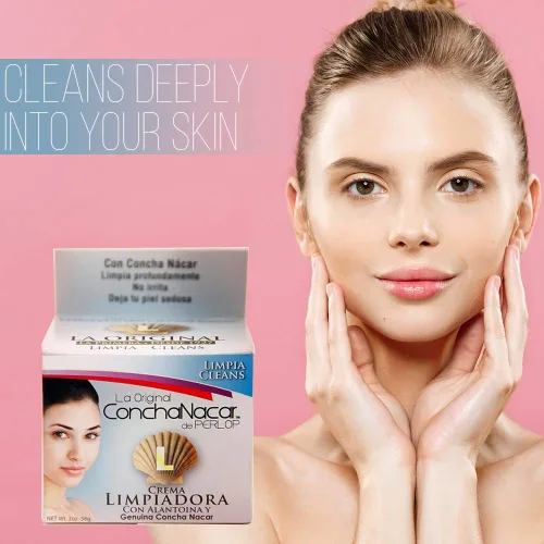 Vista 6 de PERLOP Concha Nacar Crema Limpiadora, Crema Limpiadora 2 oz