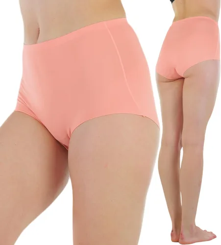 Vista 3 de ToBeInStyle Paquete de 6 calzones básicos de cintura alta sin costuras con corte láser para mujer