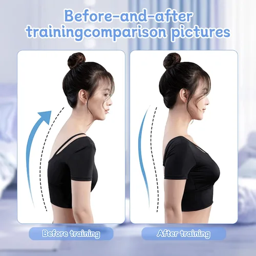 Vista 3 de Figura 8 Banda de resistencia, bandas de ejercicio para hombres y mujeres con asas, equipo de fitness para el hogar de yoga, pilates, (azul)