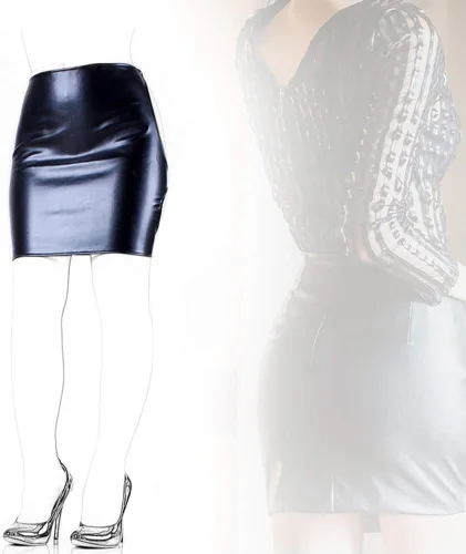 Vista 4 de Falda de nalgadas esclava abierta a la cadera bondage fetiche lencería erótica sexy, juguetes sexuales para mujeres, color negro