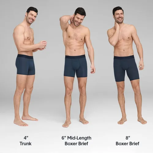 Vista 7 de Tommy John Mens Underwear Cool Cotton Trunk with Contour Pouch and Shorter 4" Inseam Comfortable Underwear