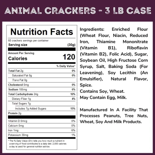 Vista 3 de WinCrest Animal Crackers - Estuche de 3 libras