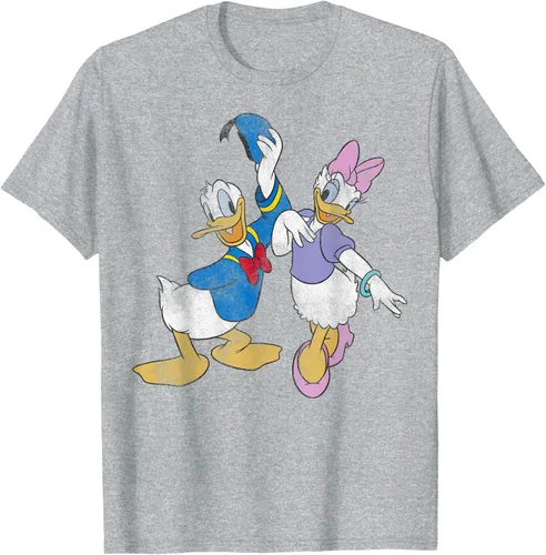 Vista 6 de Disney Mickey and Friends Donald and Daisy - Camiseta desgastada Blanco