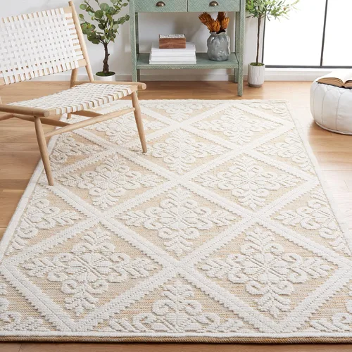 Vista 42 de SAFAVIEH Vermont Collection - Alfombra decorativa de 2 pies 3 pulgadas x 4 pies, color marfil, lana hecha a mano, ideal para zonas de alto tráfico