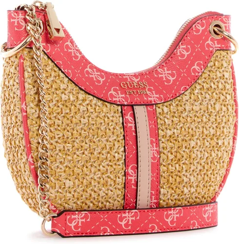 Vista 2 de GUESS US Kasinta - Mini bolsa Hobo de rafia