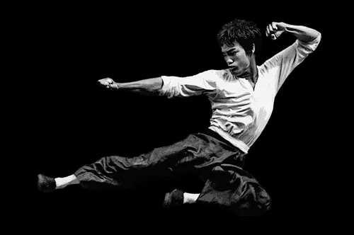 Vista 3 de Rebel Pop Art Póster de Bruce Lee Bruce Lee con cita motivacional #2 (11 x 17 pulgadas)