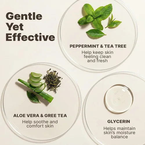 Vista 5 de Beauty by Earth Limpiador facial espumoso, ingredientes naturales y orgánicos, lavado facial vegano, limpiador diario suave para pieles sensibles