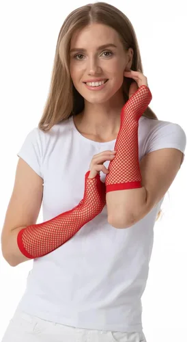Vista 3 de Schmoopy Guantes de encaje para mujer, para bodas, fiestas de té, cosplay, disfraces