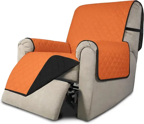 Vista 108 de Easy-Going - Funda reversible para sofá, resistente al agua, con varillas de espuma y correas elásticas, protector de muebles para mascotas y perros