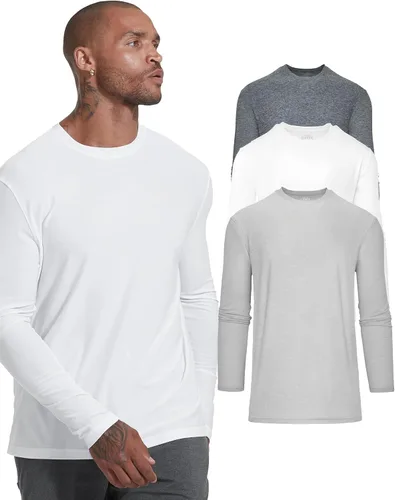 Vista 12 de True Classic Camisas de entrenamiento para hombre: camiseta muscular Negro