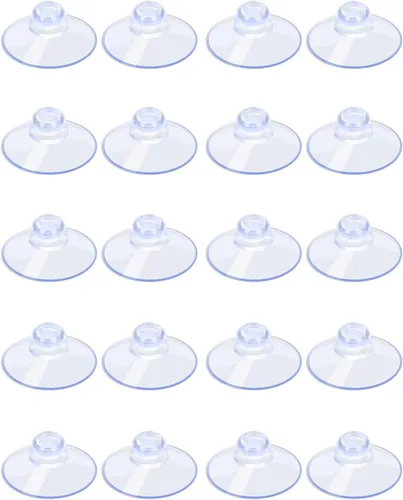 Vista 10 de Aquaneat - 20 paquetes de ventosas de succión con almohadillas transparentes de 0.8 pulgadas sin ganchos para la organización y decoración del hogar