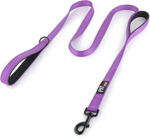 Vista 18 de Plutus Pet Correa de perro de doble asa, 4 pies de largo, para perros medianos y grandes Beige
