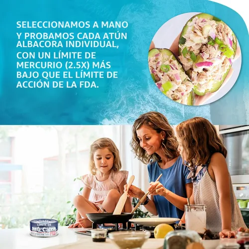 Vista 3 de Safe Catch Wild Albacore Atún. latas de 5 onzas