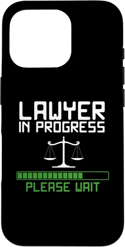 Vista 20 de Lawyer in Progress Scales of Justice Law School Student Case for iPhone 16