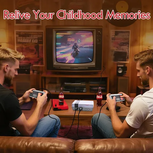 Vista 3 de Retro Game Console for NES, Retro Gaming Console with 620 Built-in Games, Classic Mini Entertainment System for Nintendo, Plug and Play with Dual