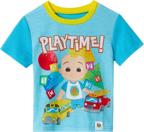 Vista 3 de CoComelon Boys Pajamas for Toddler Kids 4 Piece Sleepwear Sets for Toddler Boys Pajama Bottoms and Sleep Shirts