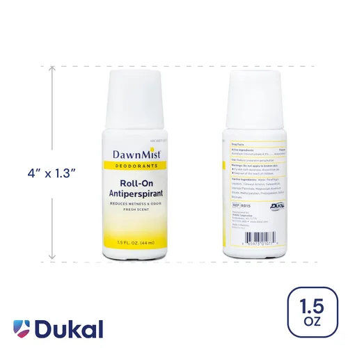 Vista 3 de DAWNMIST Desodorante antitranspirante RD15, 1.5 onzas, Roll-On, paquete de 96