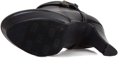 Vista 59 de Scaoruki Zapatos de otoño de moda para mujer, botines de tacón de bloque