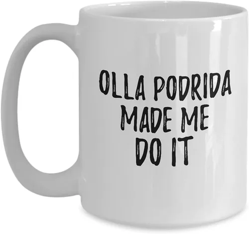 Vista 9 de EzGift Olla Podrida Made Me Do It Mug Funny Foodie Present Idea Coffee Tea Cup 11 oz